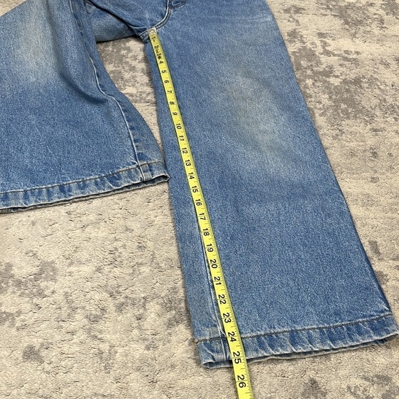 Rare Vintage Zonz High Rise Mom Jeans Rigid Denim Wide Leg Sz 11 - Picture 10 of 13
